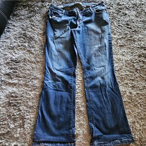 Womens Torrid Relaxed Boot Cut Denim Blue Jeans Size 16, fits bigger